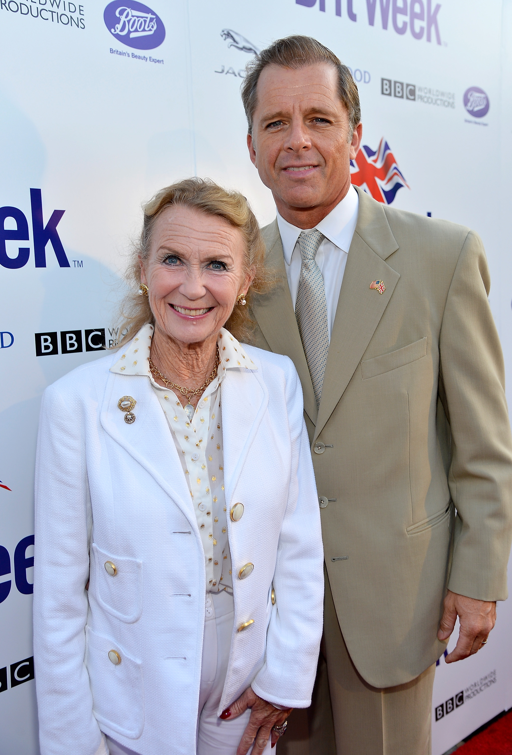 Juliet Mills and Maxwell Caulfield attend the launch of the Seventh Annual BritWeek Festival on April 23, 2013, in Los Angeles, California. | Source: Getty Images