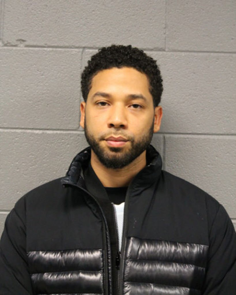 Jussie Smollett poses for a booking photo after turning himself into the Chicago Police Department in Chicago, Illinois | Photo: Getty Images