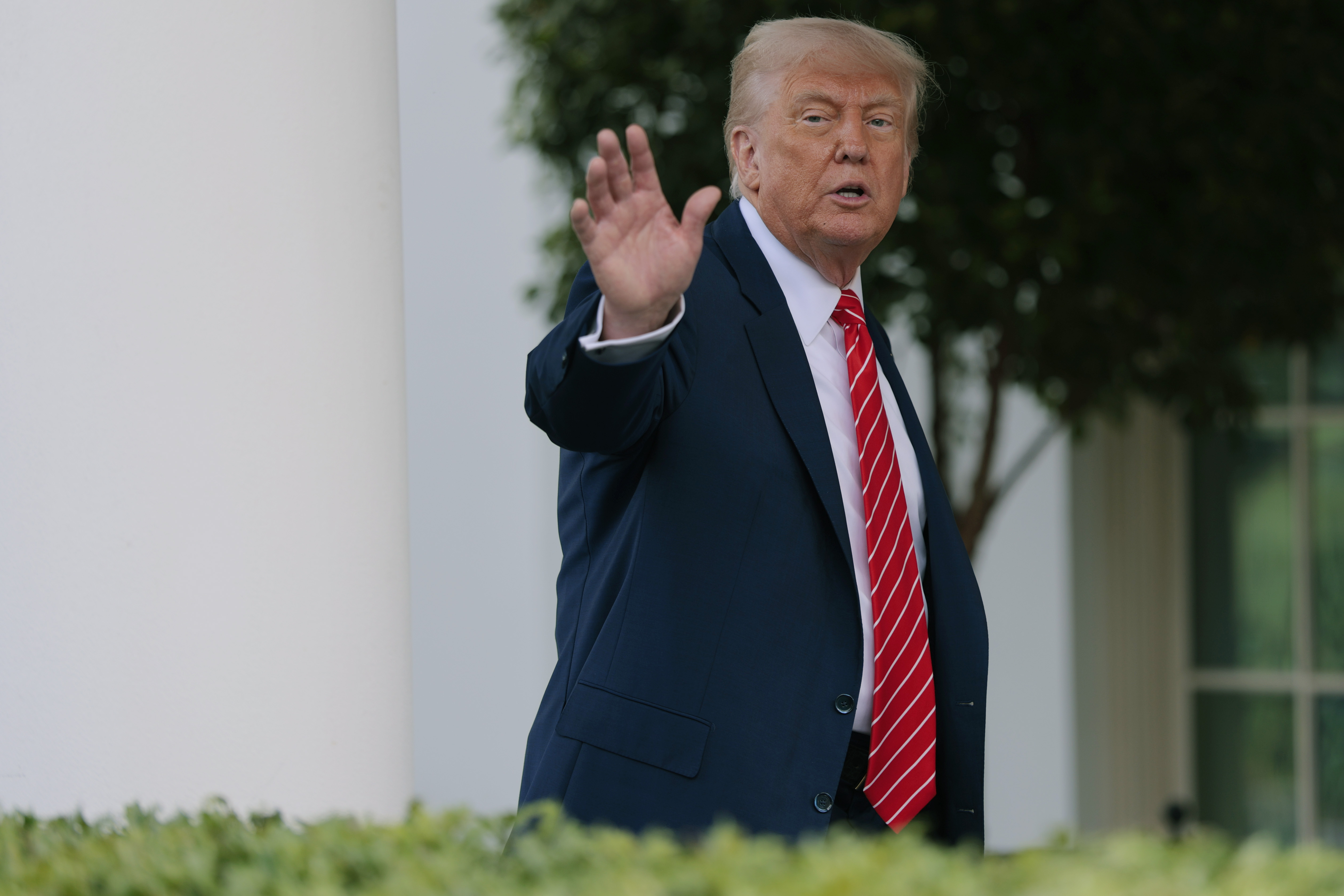 President Donald Trump outside the White House in Washington, D.C., on May 8, 2025 | Source: Getty Images