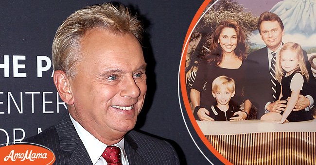 [Left]Pat Sajak at an event; [Right] Pat Sajak and his wife, Lesly Brown with his family| Source: Getty Images