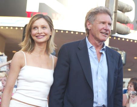 Harrison Ford and Calista Flockhart at the Village Theatre in Westwood, Ca. Monday, July 15, 2002 | Photo: Getty Images