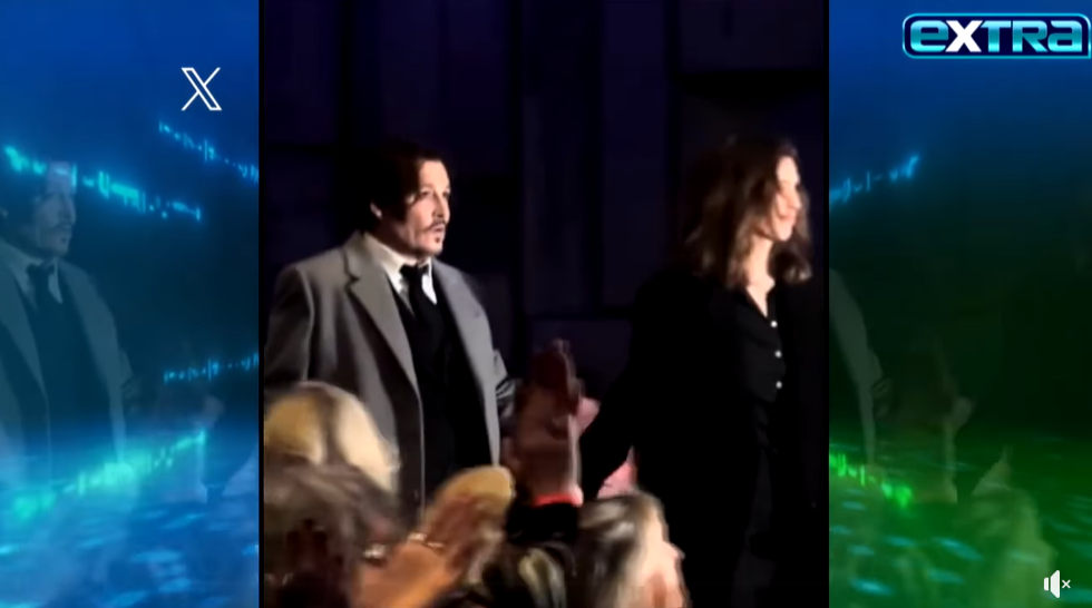 A screenshot Johnny Depp attending the "Jeanne du Barry" premiere in London, England. | Source: Facebook/extra