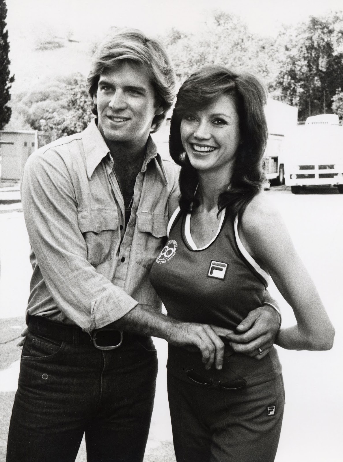 Christopher Skinner and the "Dallas" actress in 1980. | Source: Getty Images