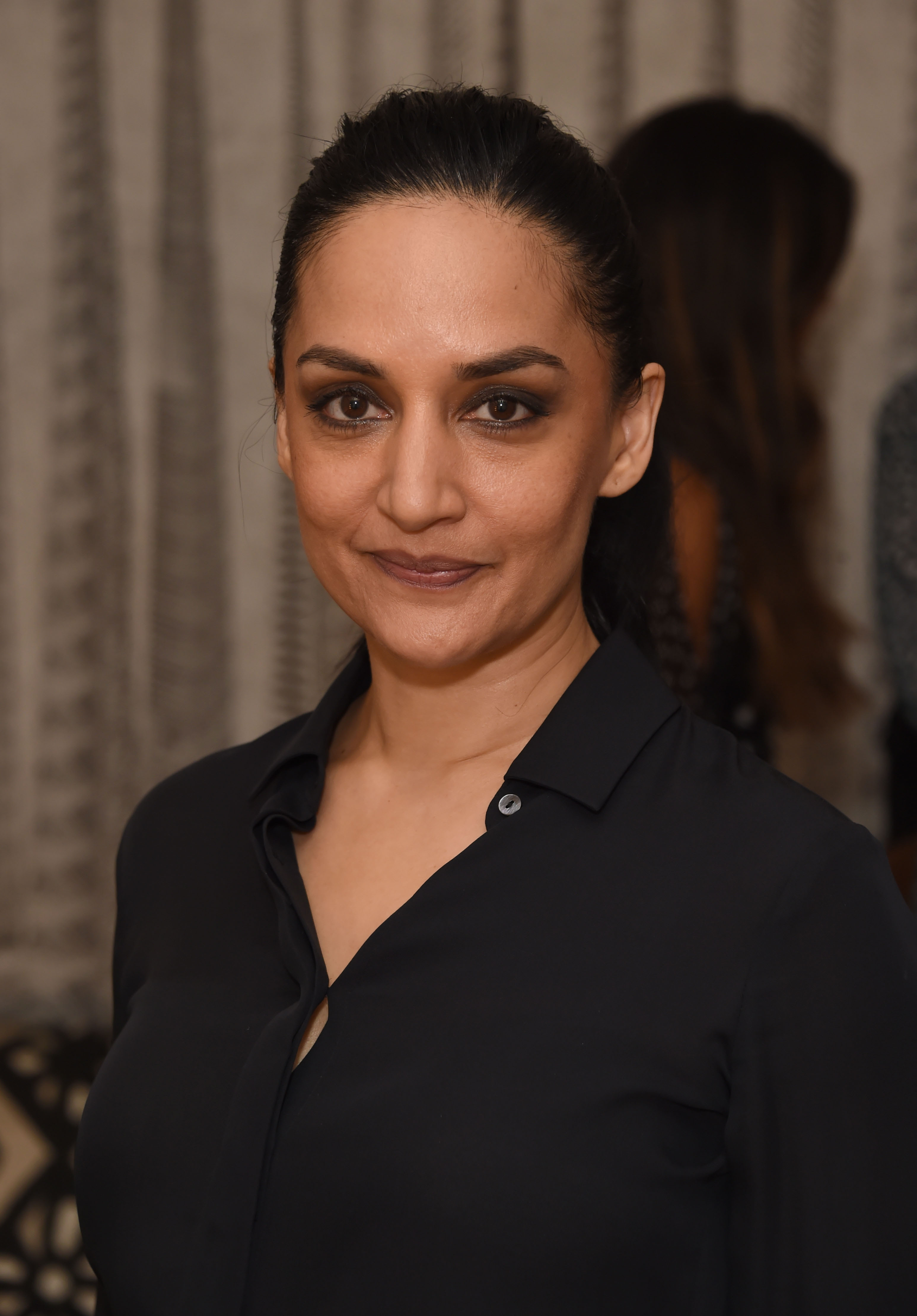 Archie Panjabi poses at the world premiere of "Departure" at Soho Hotel on July 3, 2019, in London, England | Source: Getty Images