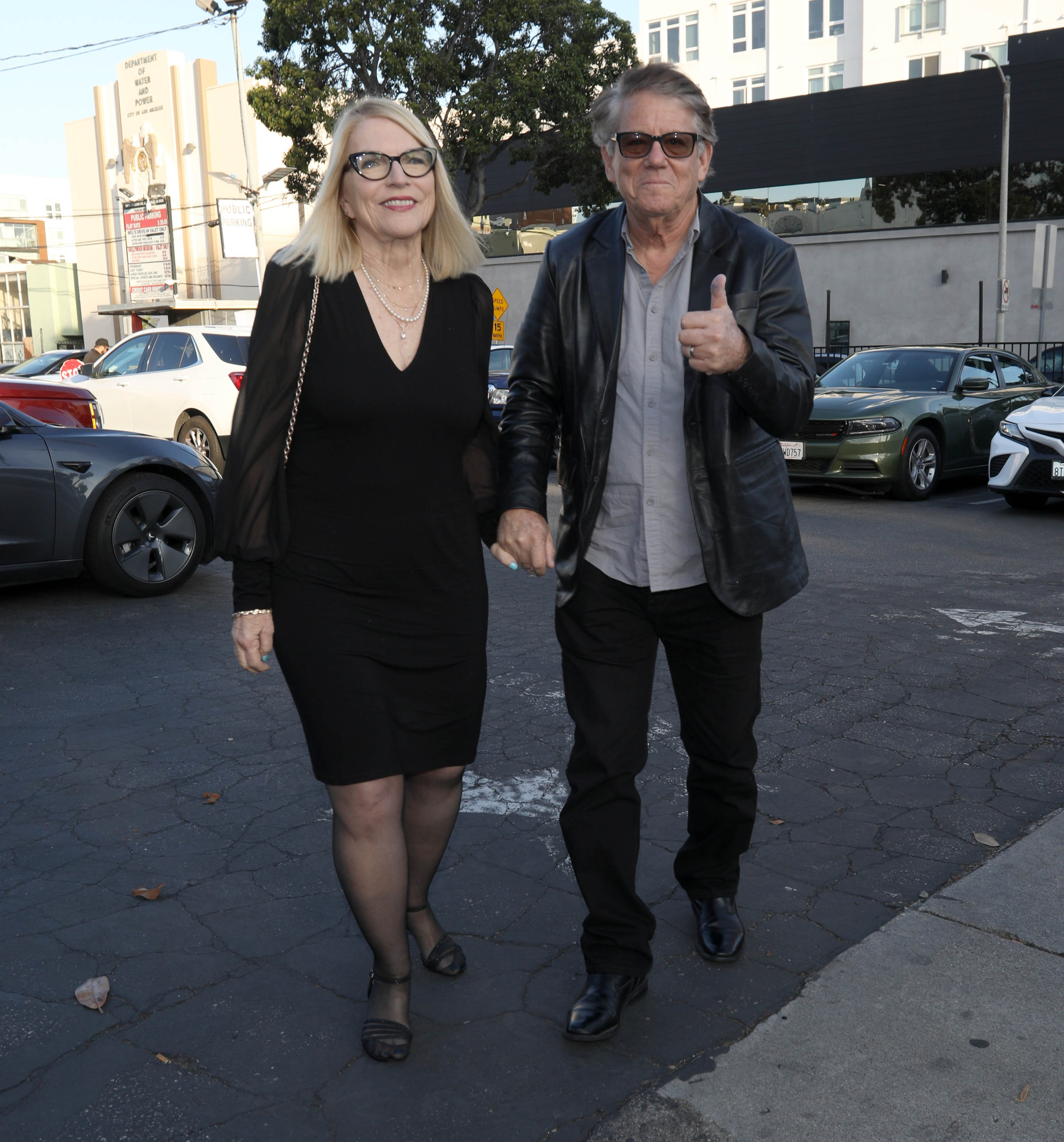 Sharon MaHarry and Anson Williams on June 8, 2023 in Los Angeles, California. | Source: Getty Images