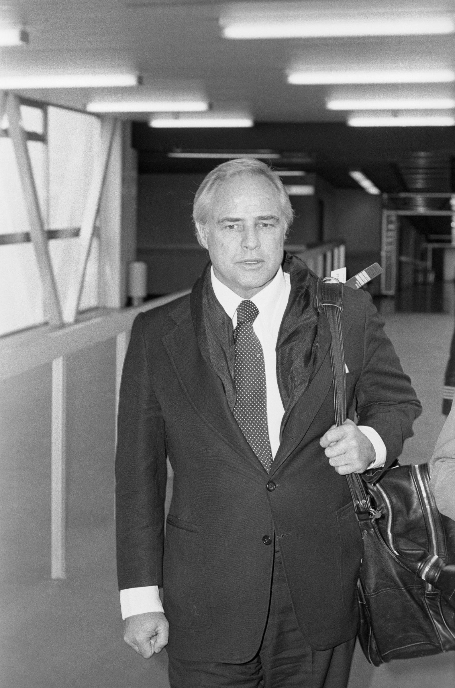 Marlon Brando seen during the filming of "Superman," on March 24, 1977 | Source: Getty Images