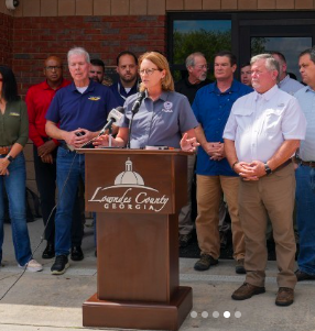 Deanne Criswell speaking in Valdosta, Georgia, posted on September 30, 2024 | Source: Instagram/fema