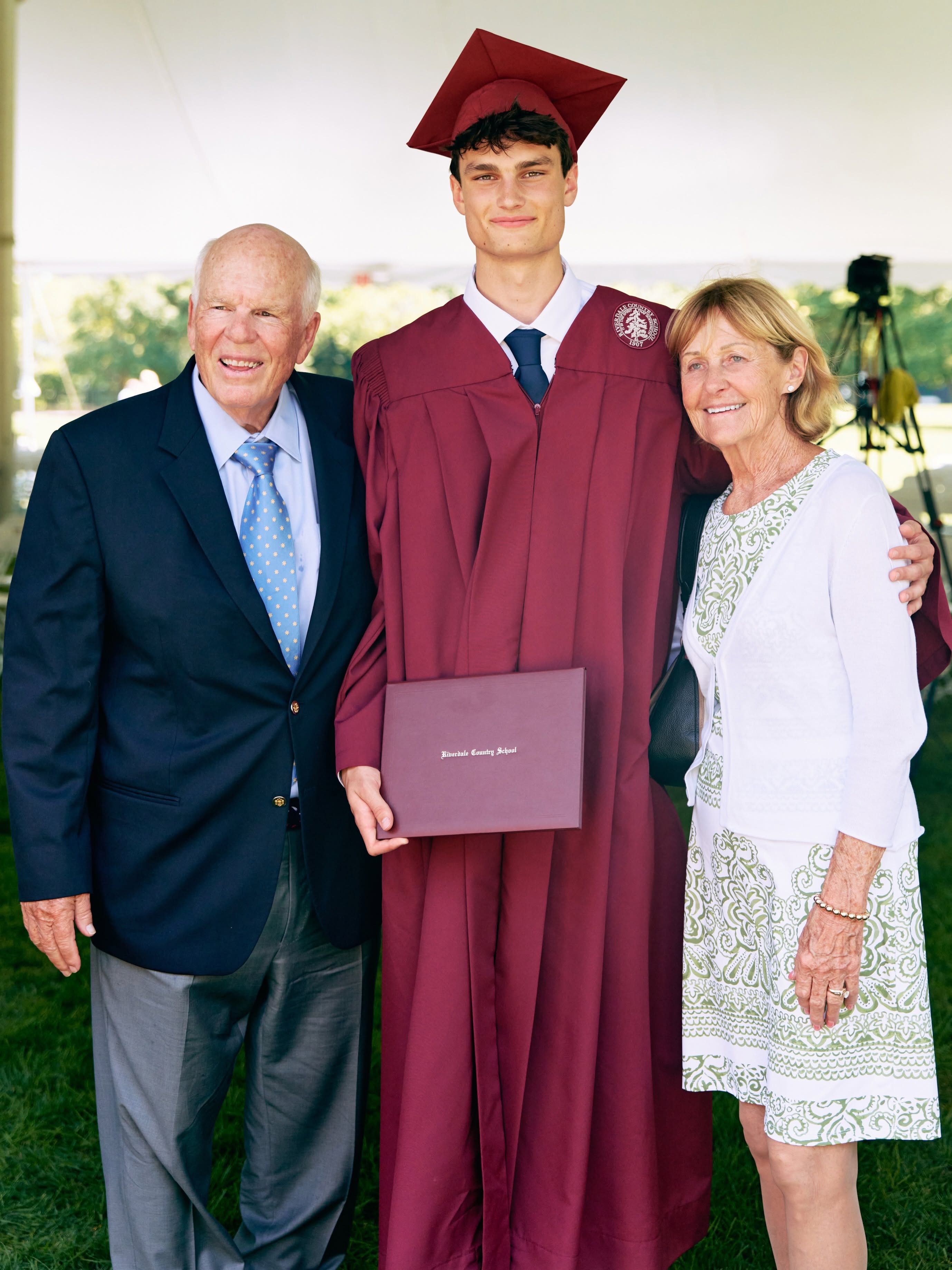 The grandparents also came to support Jack. In this photo, Tom Brady's parents are seen with the graduate in a photo shared on June 13, 2026 | Source: Facebook/Tom Brady