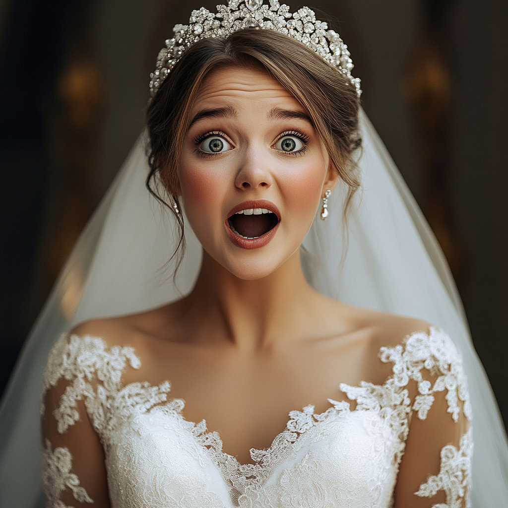 A startled bride | Source: Midjourney