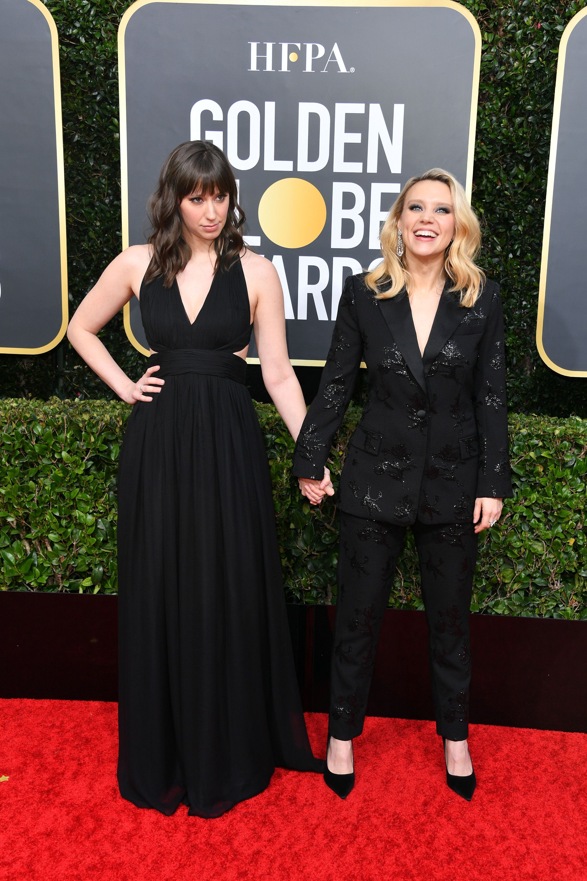 Kate McKinnon and sister Emily Lynne Berthold at the 77th Annual Golden Globe Awards in January 2020 in Beverly Hills | Source: Getty Images