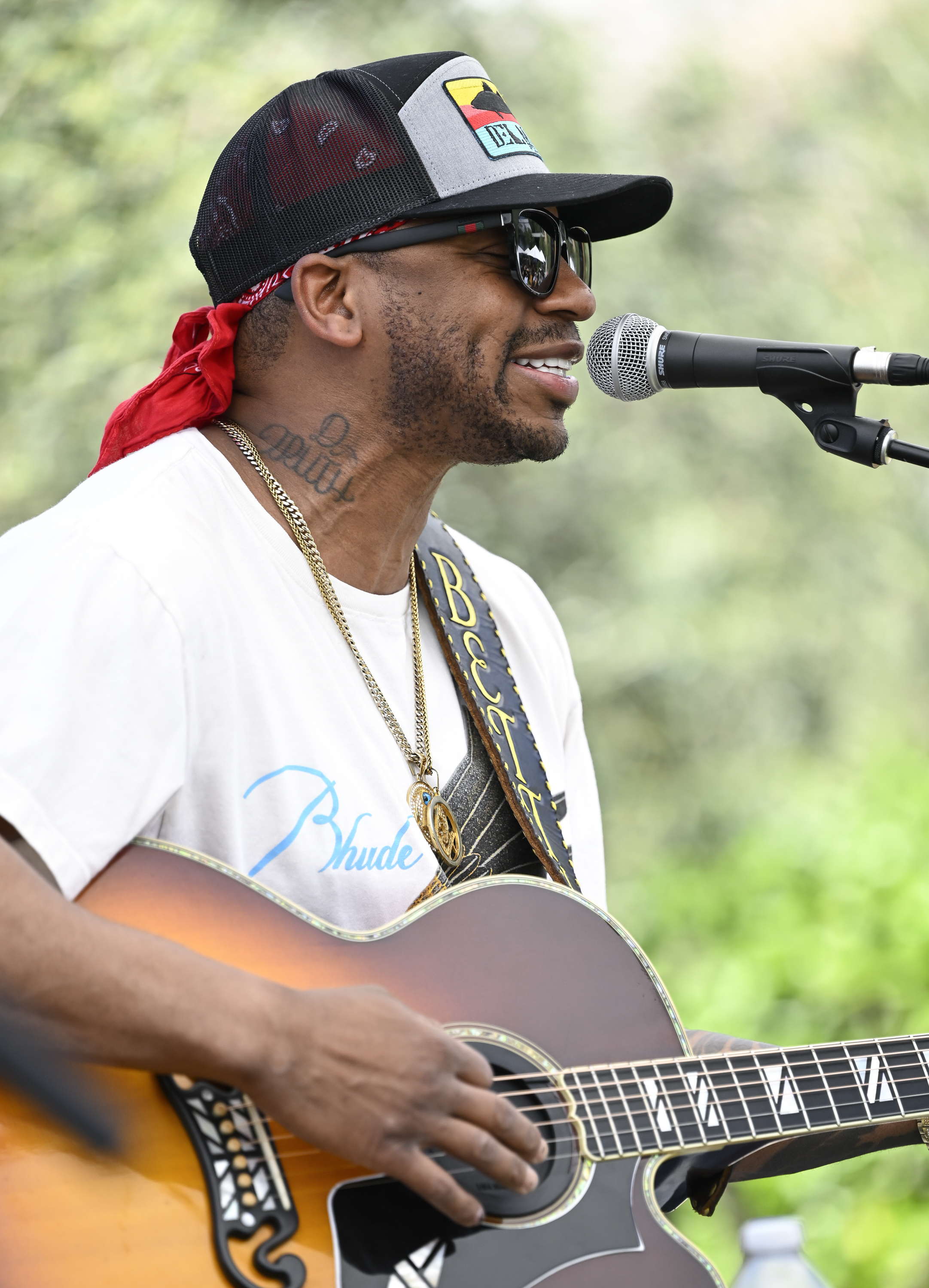 Jimmie Allen performs on Day 3 of Live In The Vineyard Goes Country in Napa, California on April 27, 2023 | Source: Getty Images