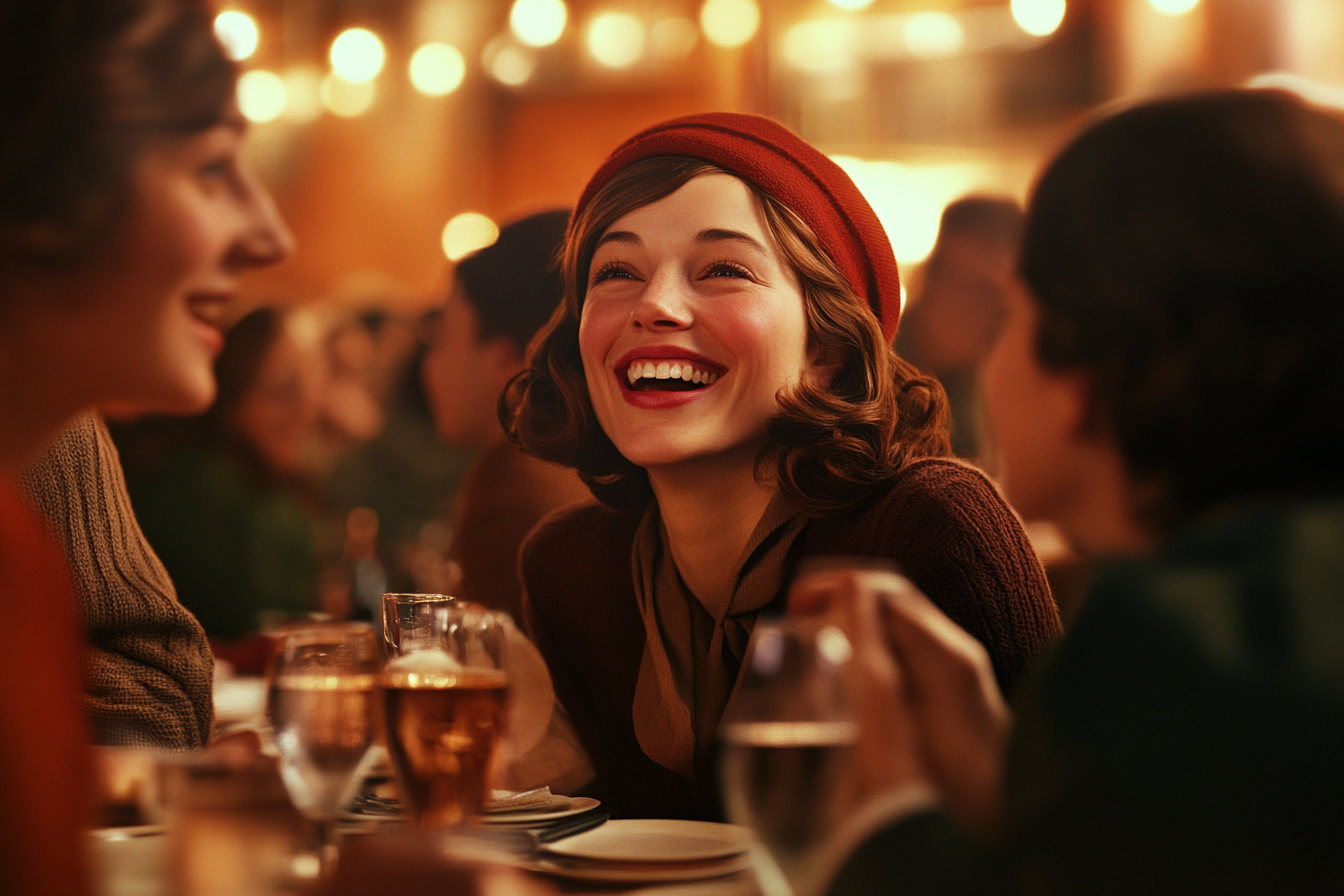 A woman having a good time with her friends | Source: Midjourney