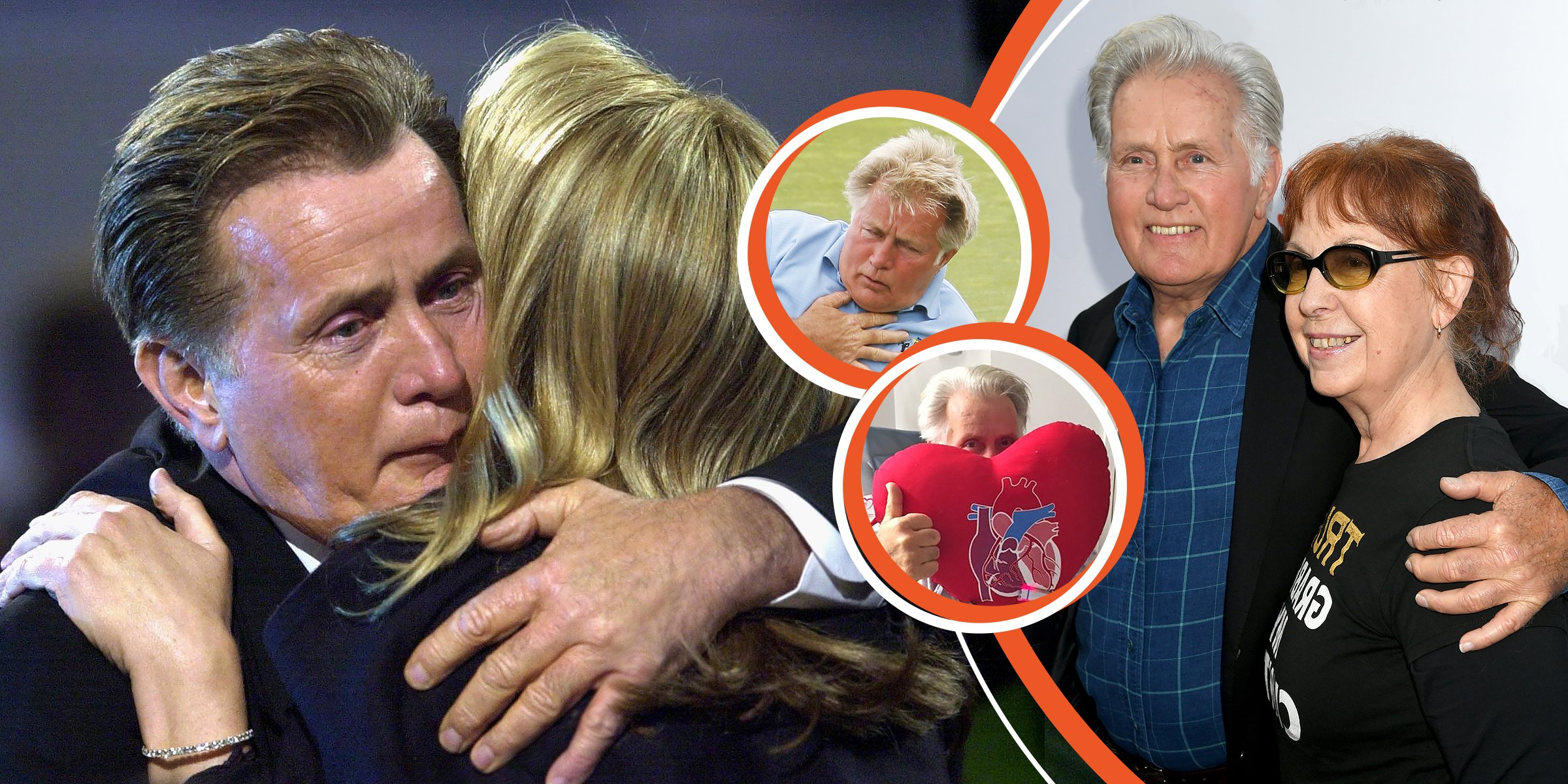 Martin Sheen with his wife Janet | Sheen [Inset] | Source: Getty Images | Twitter/Piers Morgan