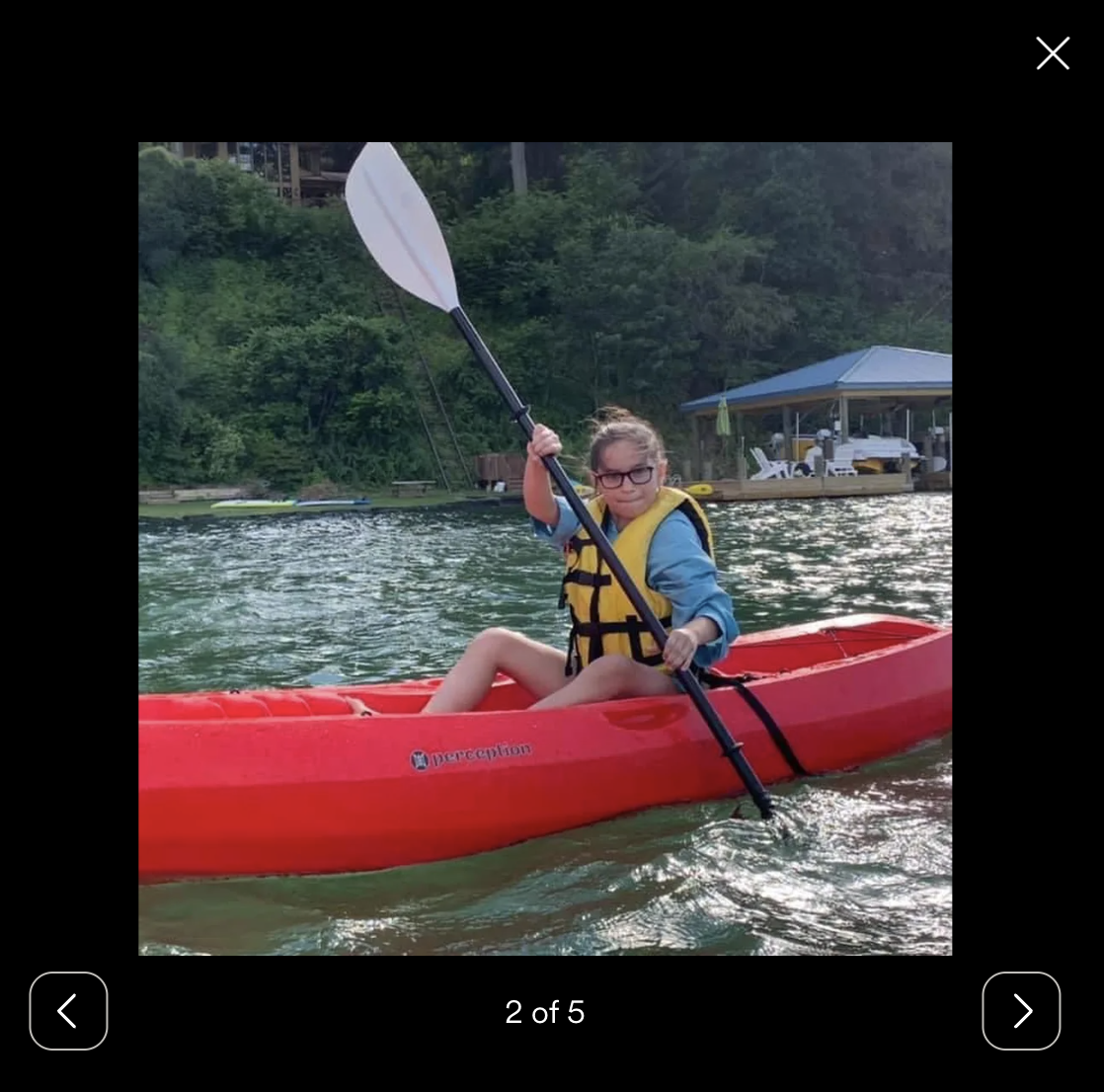 A young Pandora is seen rafting in the river | Source: gofundme