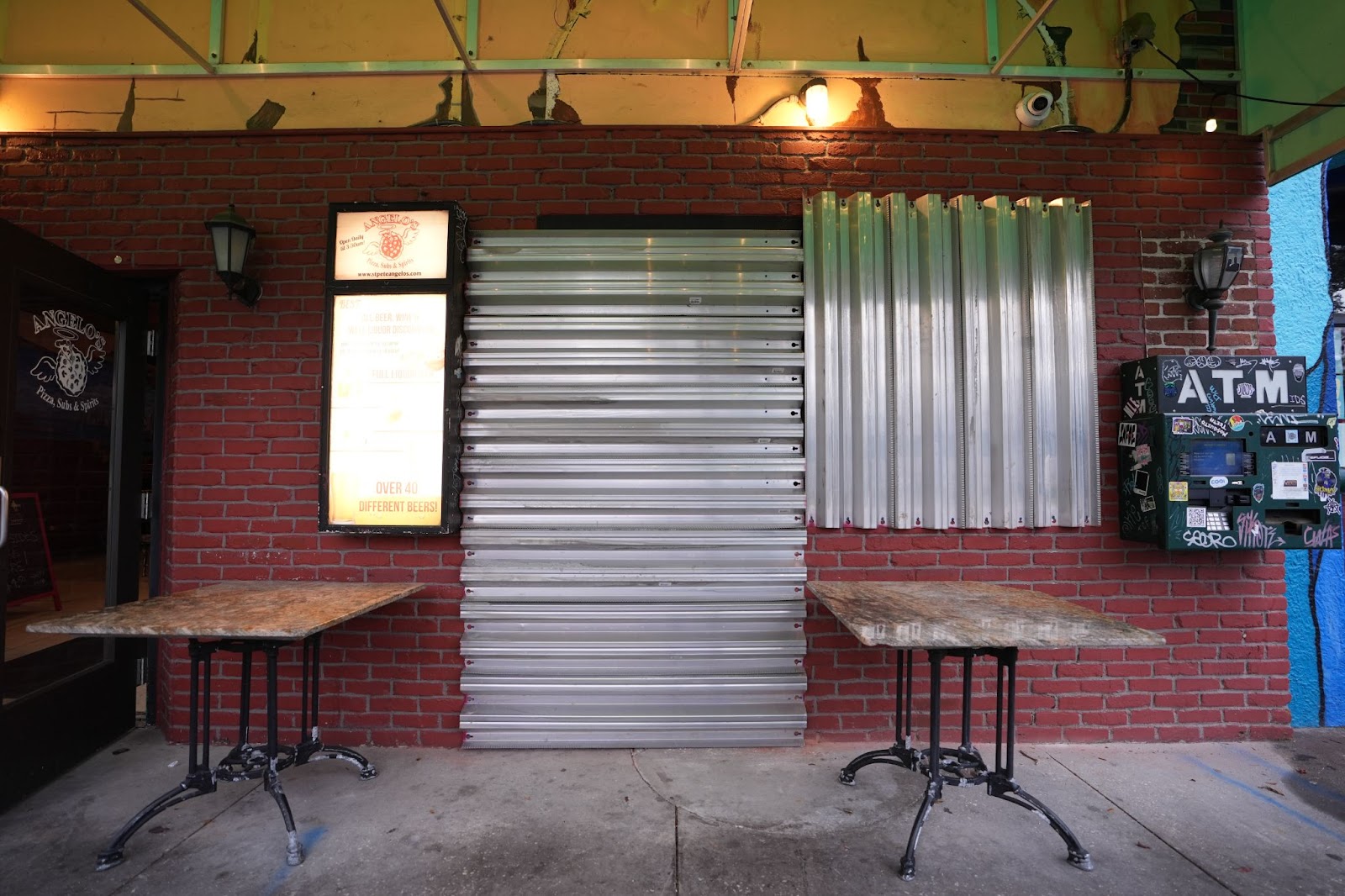 A boarded-up business ahead of Hurricane Milton's expected landfall in St. Petersburg, Florida. | Source: Getty Images