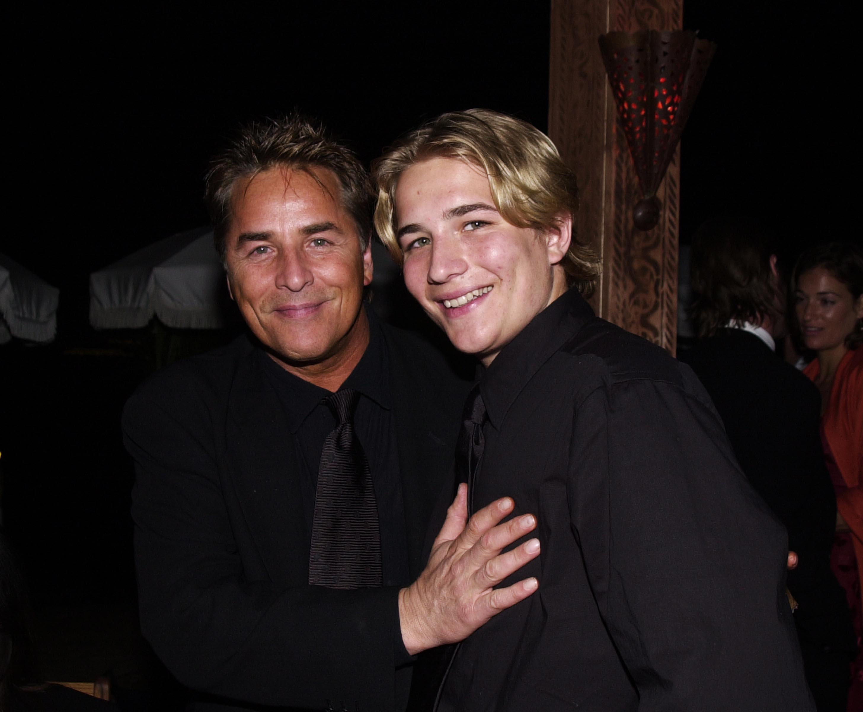 Don Johnson and Jesse Johnson in Cannes, 2001 | Source: Getty Images