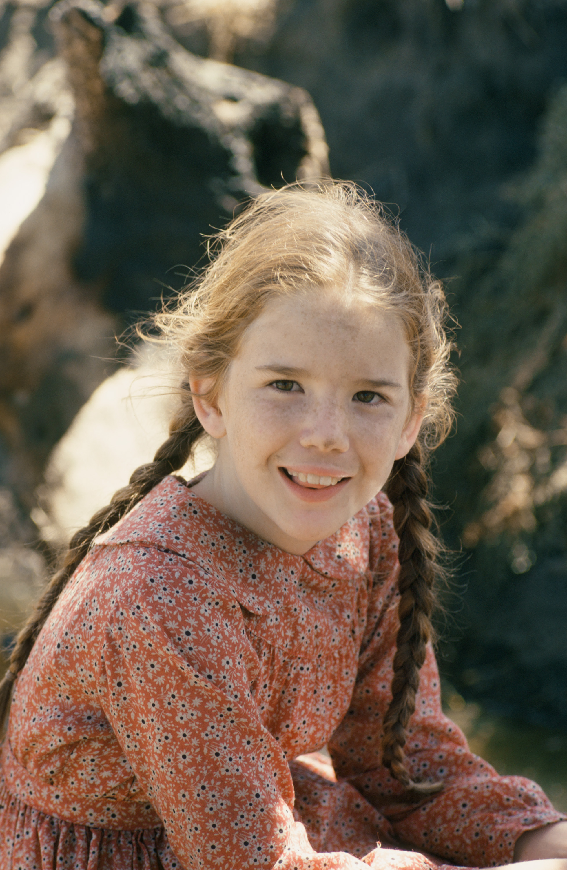 The former child star as Laura Elizabeth Ingalls Wilder on the set of "Little House On The Prairie" | Source: Getty Images