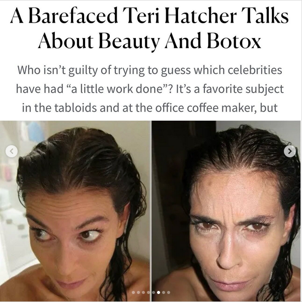 Teri Hatcher's photos from 2010, from a post dated August 5, 2025 | Source: Instagram/officialterihatcher