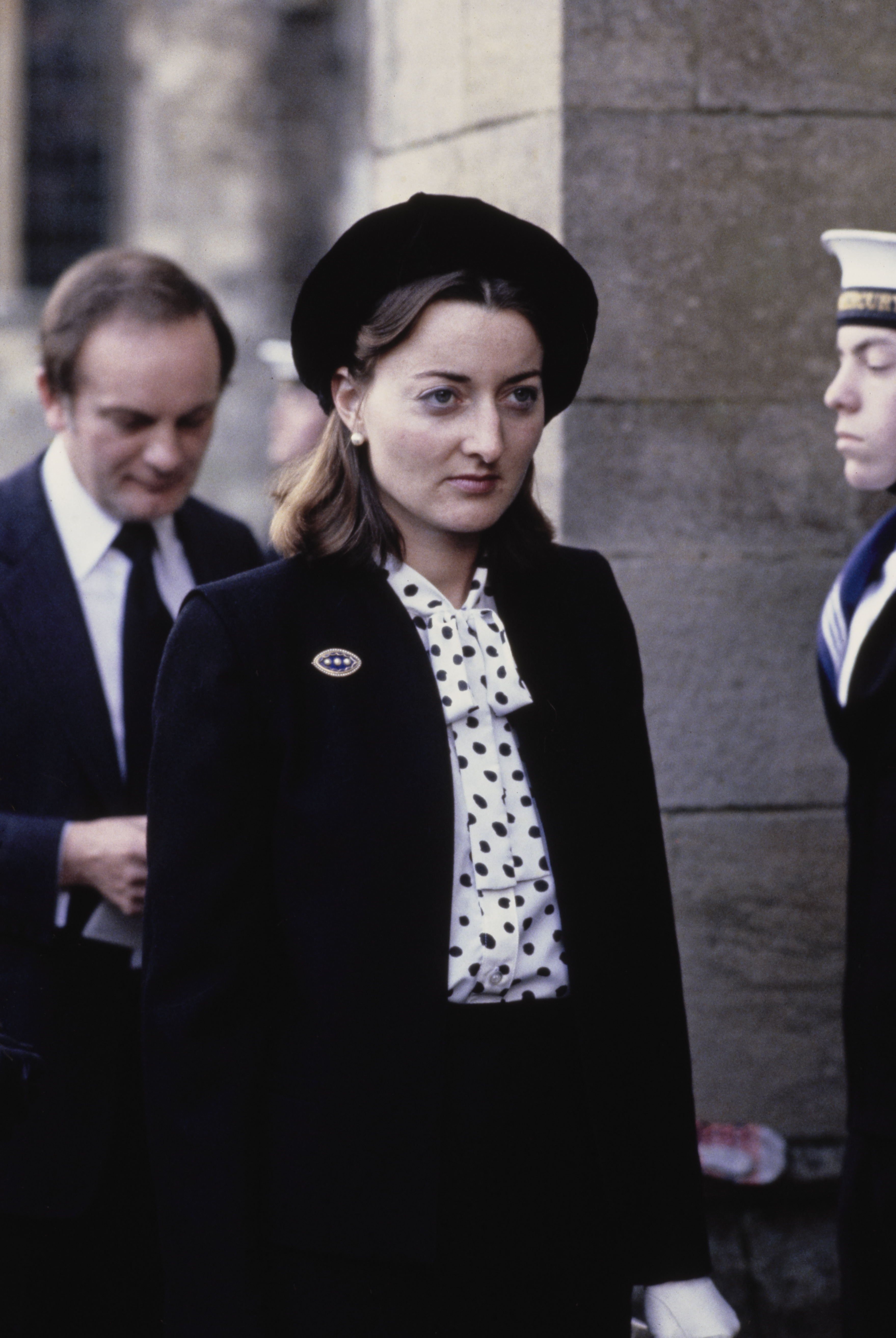 Lady Amanda Ellingworth in the City of London, England, on December 20, 1979. | Source: Getty Images