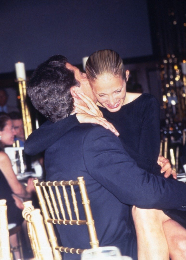 John F. Kennedy Jr. and Carolyn Bessette attend a function at the Hilton Hotel. | Source: Getty Images