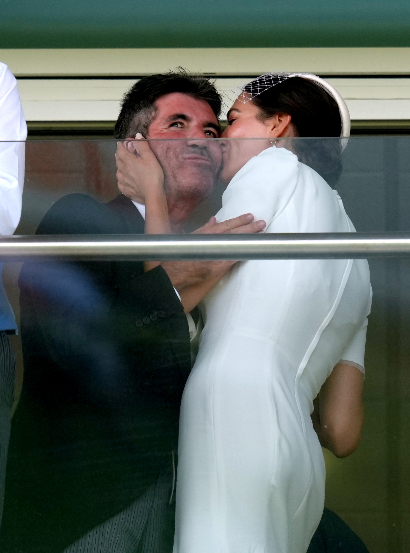 Simon Cowell and Lauren Silverman in Epsom, London in 2021 | Source: Getty Images 