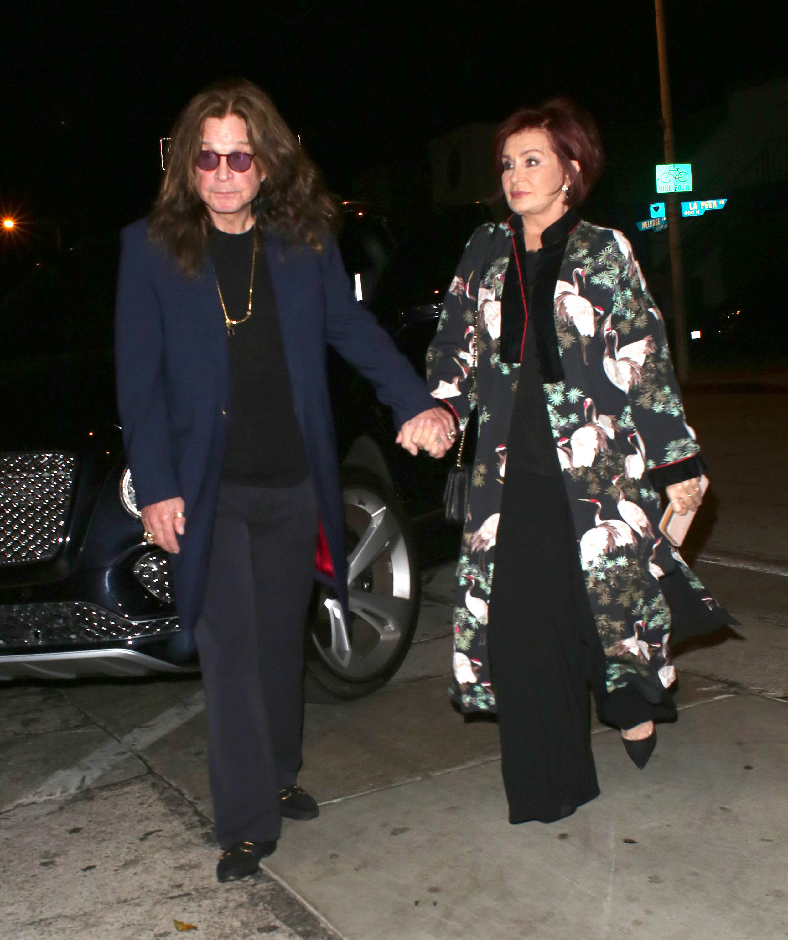 Ozzy and Sharon Osbourne spotted on October 10, 2017, in Los Angeles. | Source: Getty Images