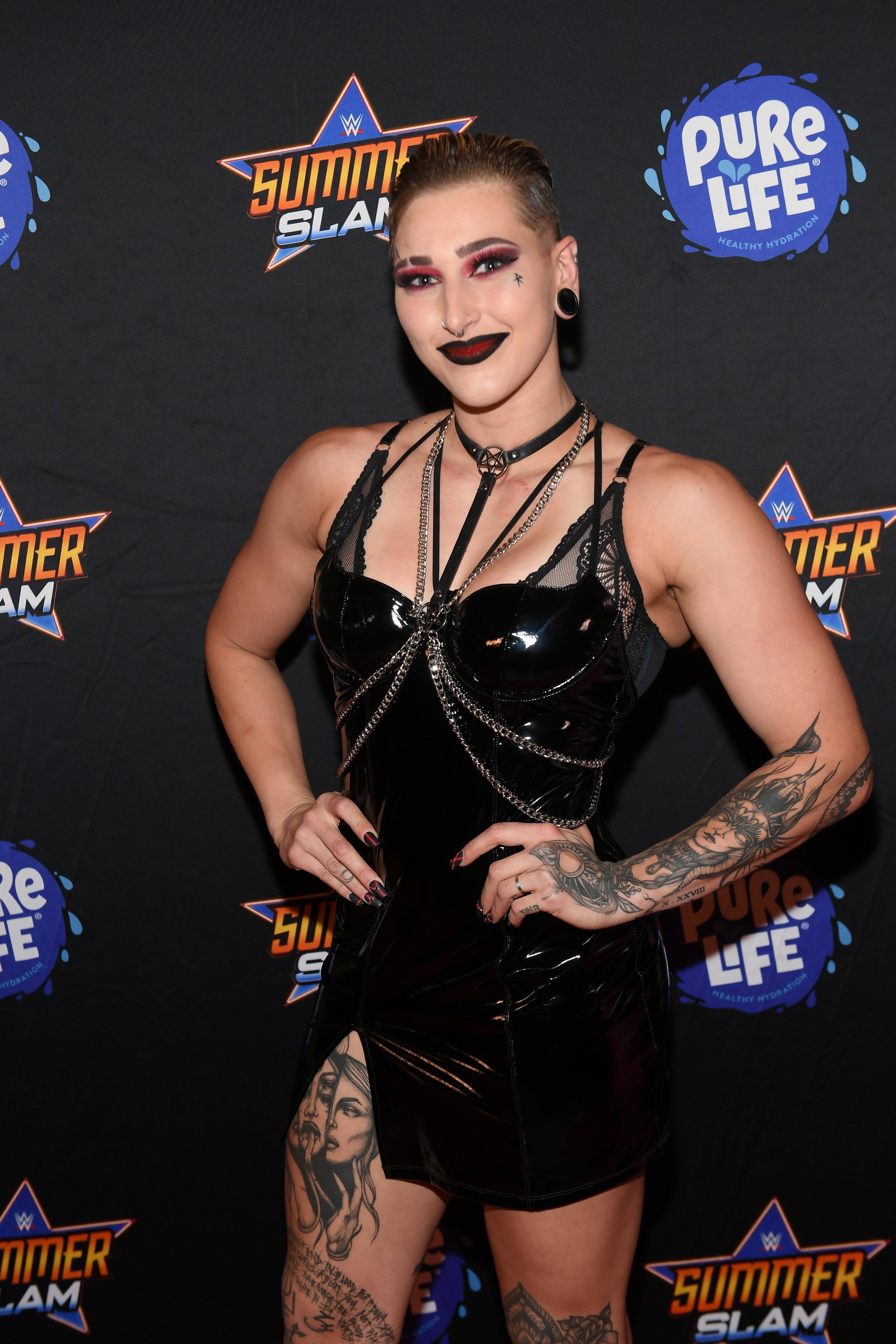 Professional wrestler Rhea Ripley attends the WWE SummerSlam after party at Delano Las Vegas at Mandalay Bay Resort and Casino on August 21, 2021 in Las Vegas, Nevada. | Source: Getty Images
