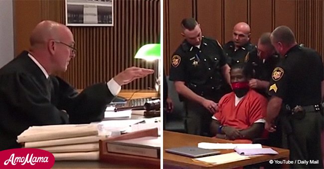 Judge orders man's mouth taped shut during sentencing (video)