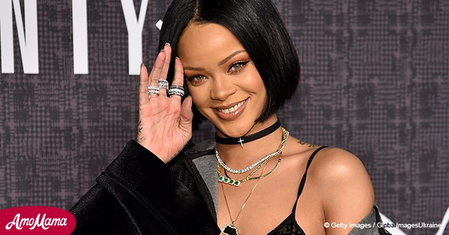 Rihanna stuns in black babydoll dress at the launch of her new lingerie brand