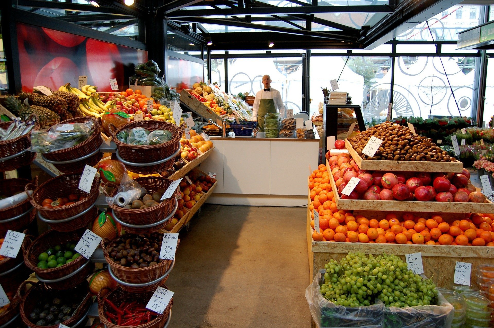 sección de frutas en un supermercado. I Foto: Pixabay