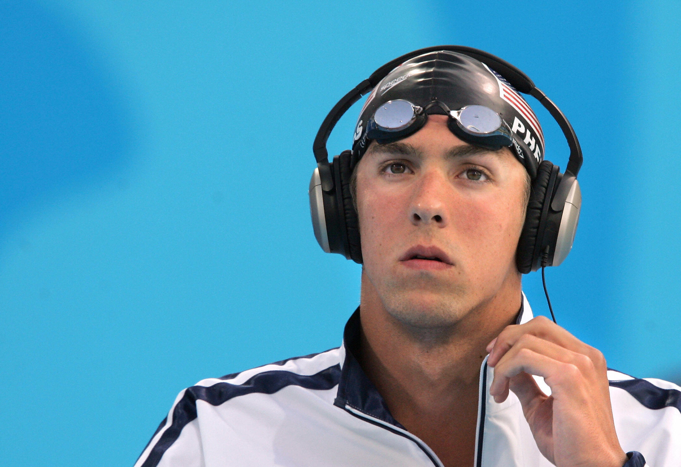 Michael Phelps at the 2004 Olympic Games 14 August 2004, in Athens. | Source: Getty Images