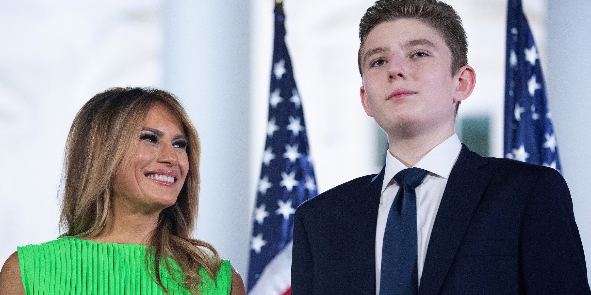 Melania and Barron Trump | Source: Getty Images
