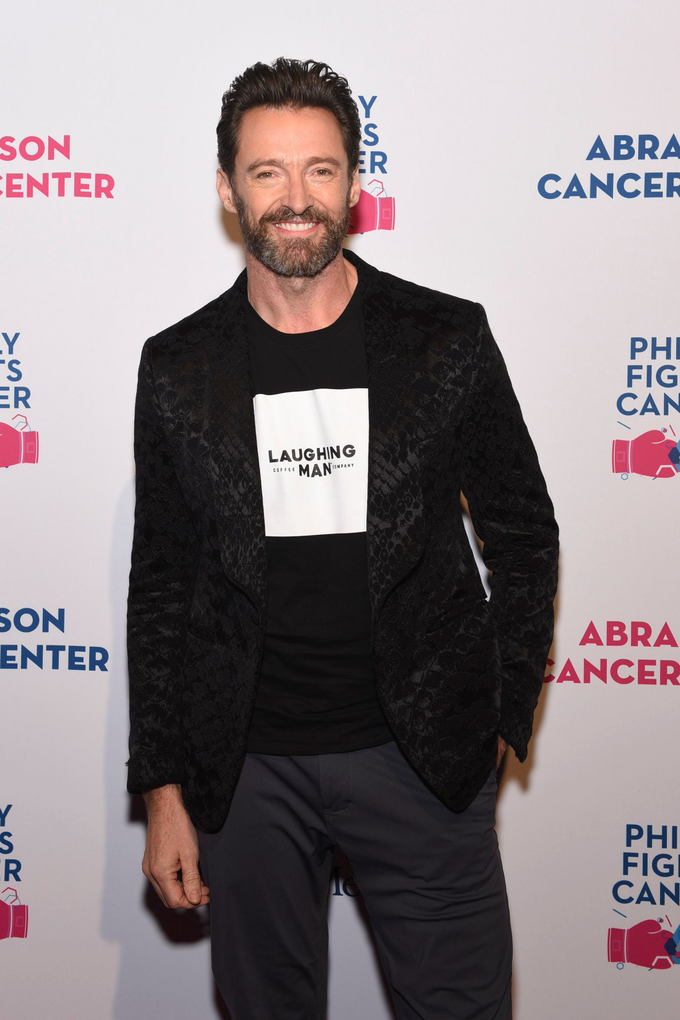 Hugh Jackman at the Philly Fights Cancer: Round 5 Event benefiting Penn Medicine's Abramson Cancer Center at the Philadelphia Navy Yard on October 26, 2019 in Philadelphia, Pennsylvania | Photo: Getty Images