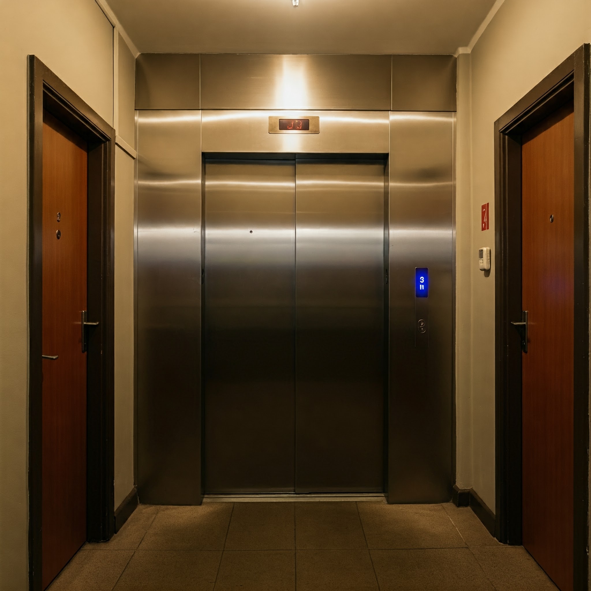 A closed elevator | Source: Gemini