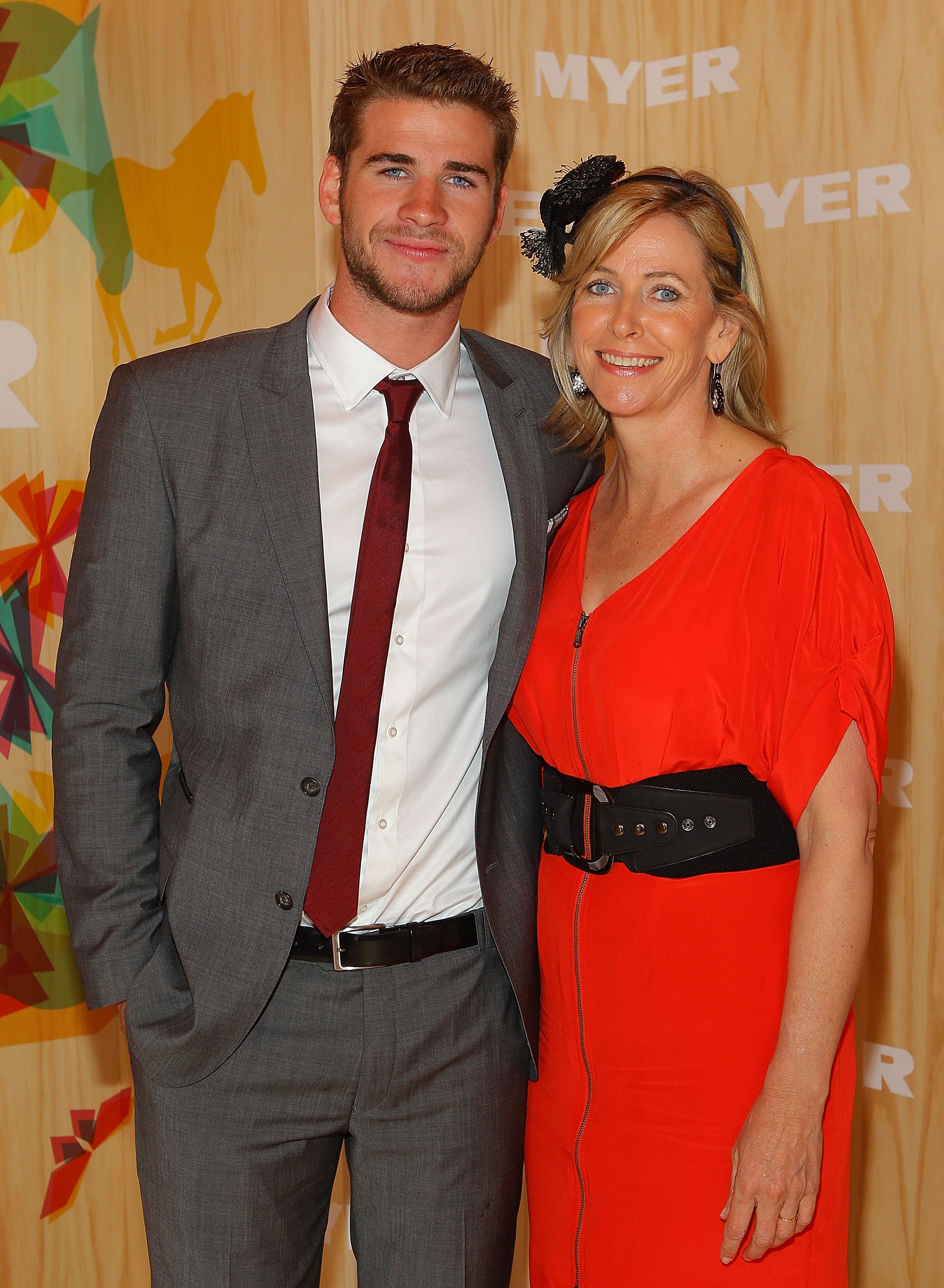 Liam Hemsworth and Leonie Hemsworth at the Emirates Melbourne Cup Day on November 2, 2010, in Australia | Source: Getty Images