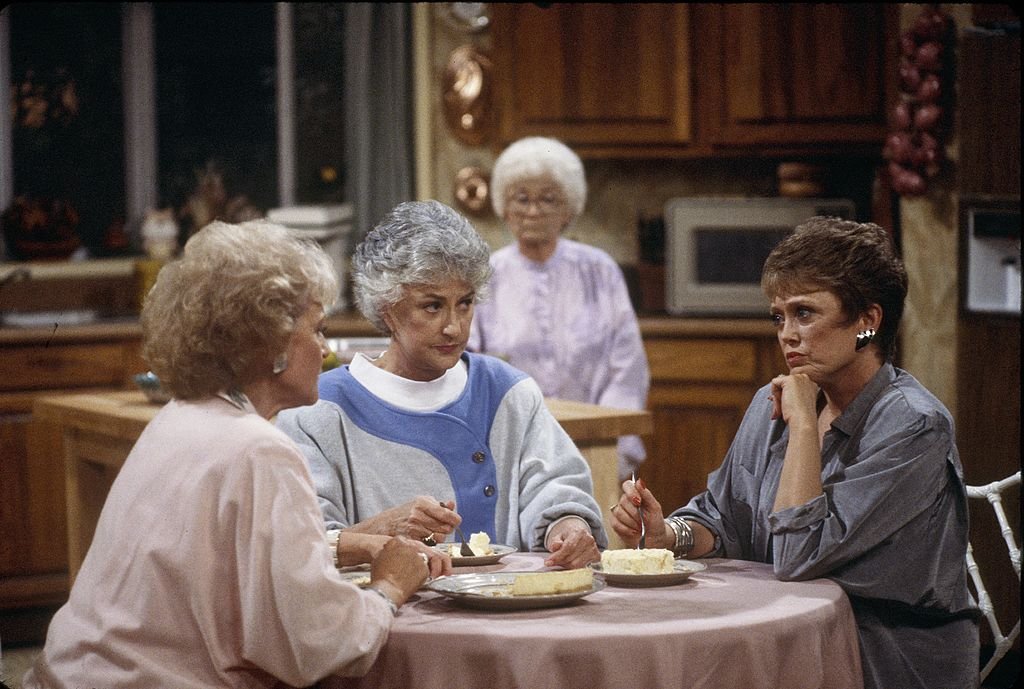 Betty White, Bea Arthur, Estelle Getty, and Rue McClanahan in The Golden Girls | Source: Getty Images
