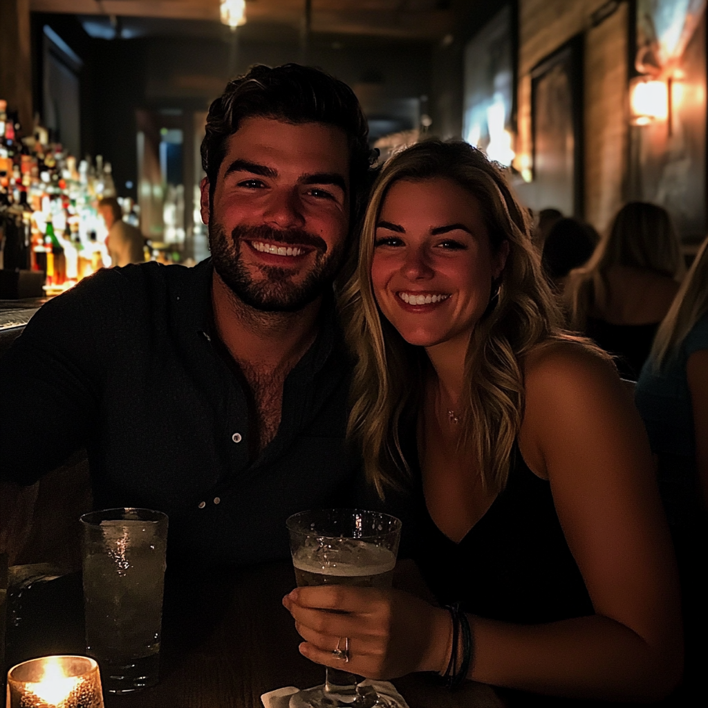 A couple at a restaurant | Source: Midjourney