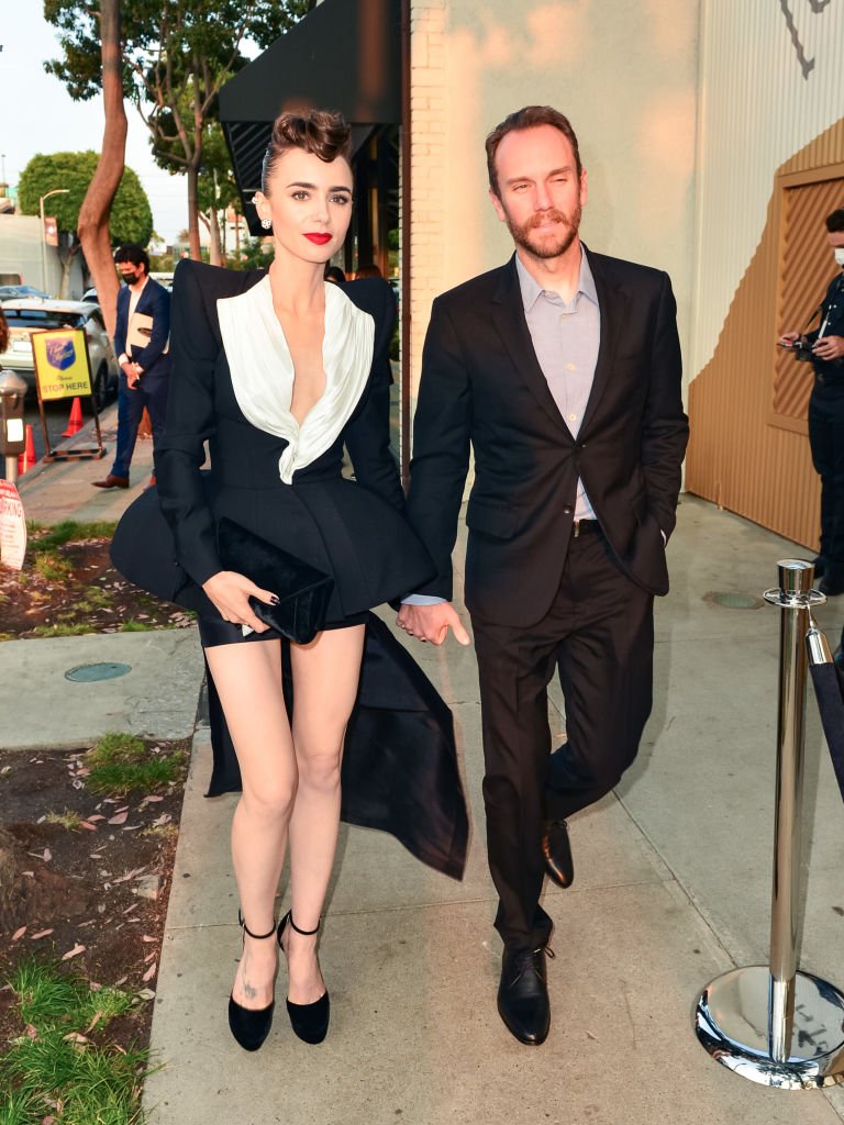 Lily Collins and Charlie McDowell are seen on August 24, 2021 in Los Angeles, California | Photo: Getty Images