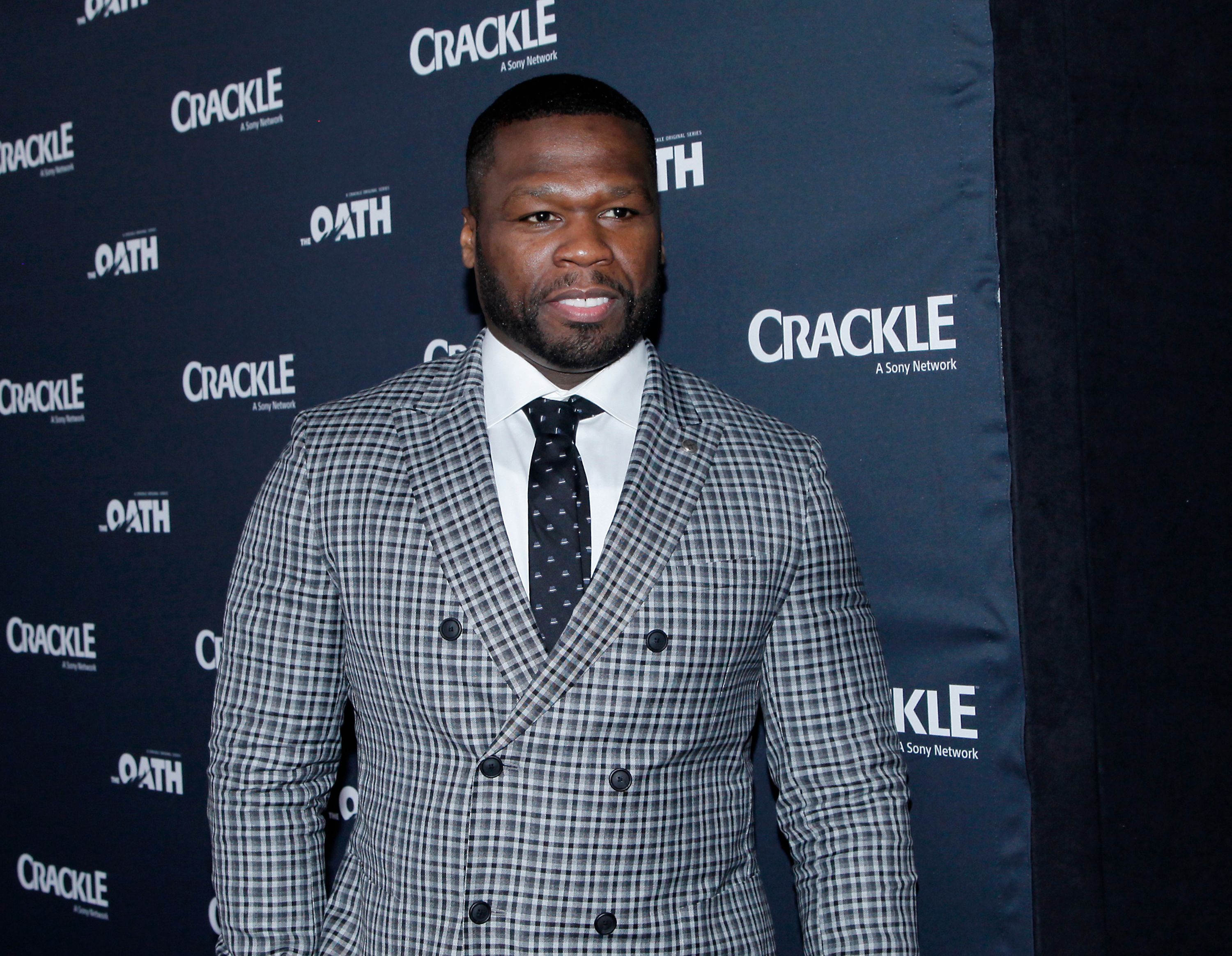 50 Cent at the premiere of Crackle's 'The Oath' at Sony Pictures Studios on March 7, 2018. | Photo: Getty Images