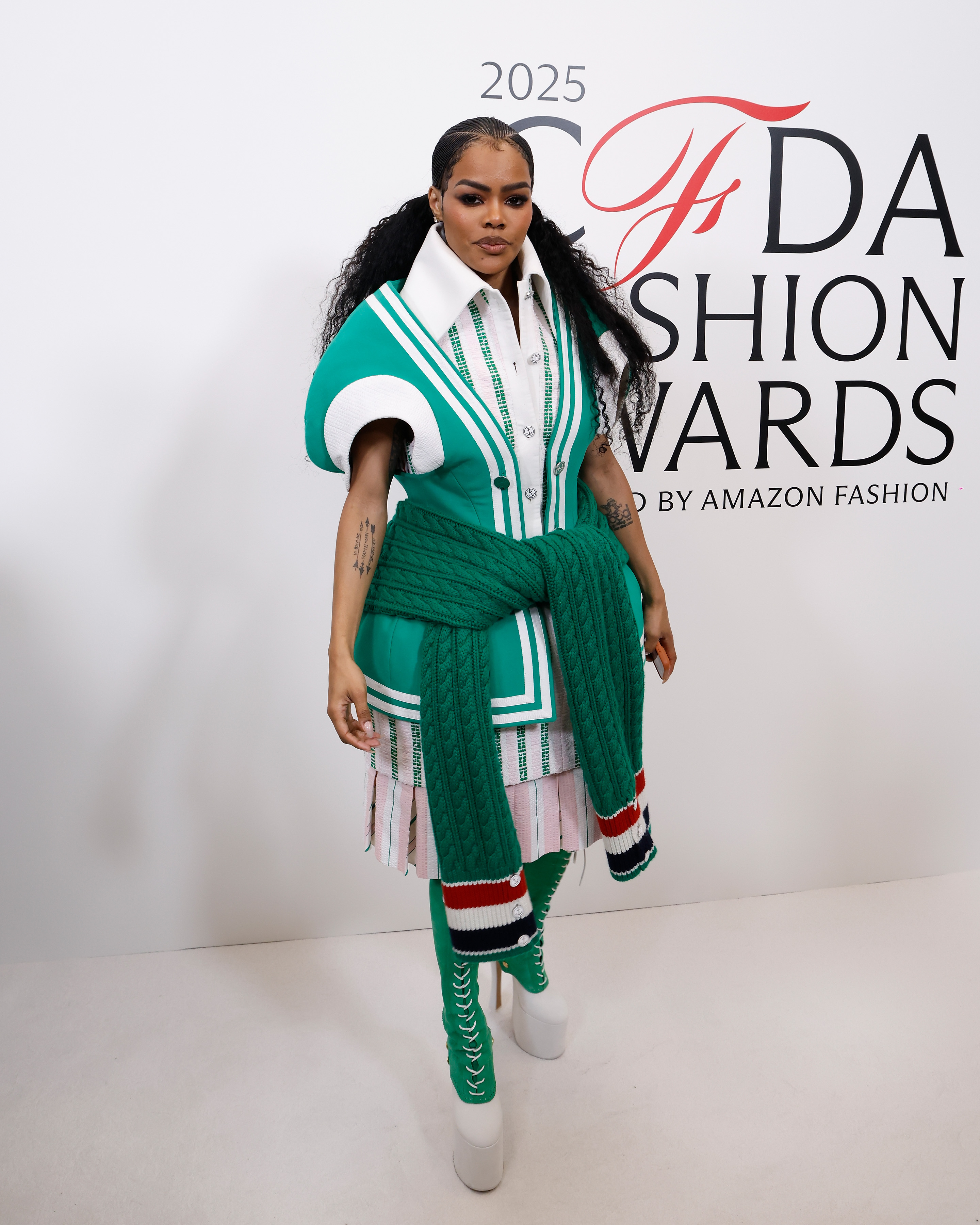 Teyana Taylor attends the CFDA Awards Winners' Walk at American Museum of Natural History on November 3, 2025, in New York City | Source: Getty Images