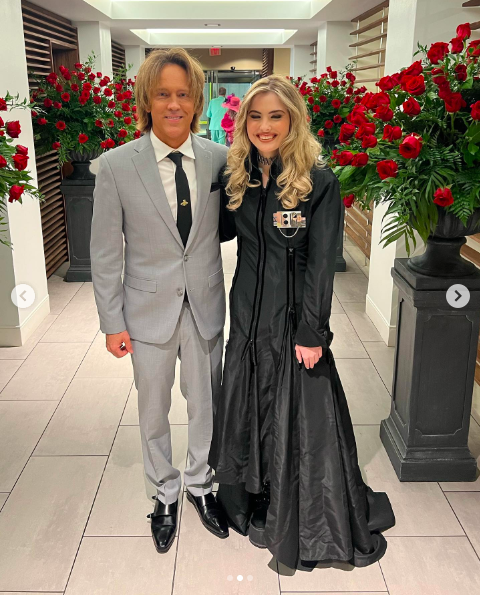 Larry and Dannielynn Birkhead posing for a picture together on their way to the Barnstable Brown Gala, posted on May 4, 2024 | Source: Instagram/larryanddannielynn