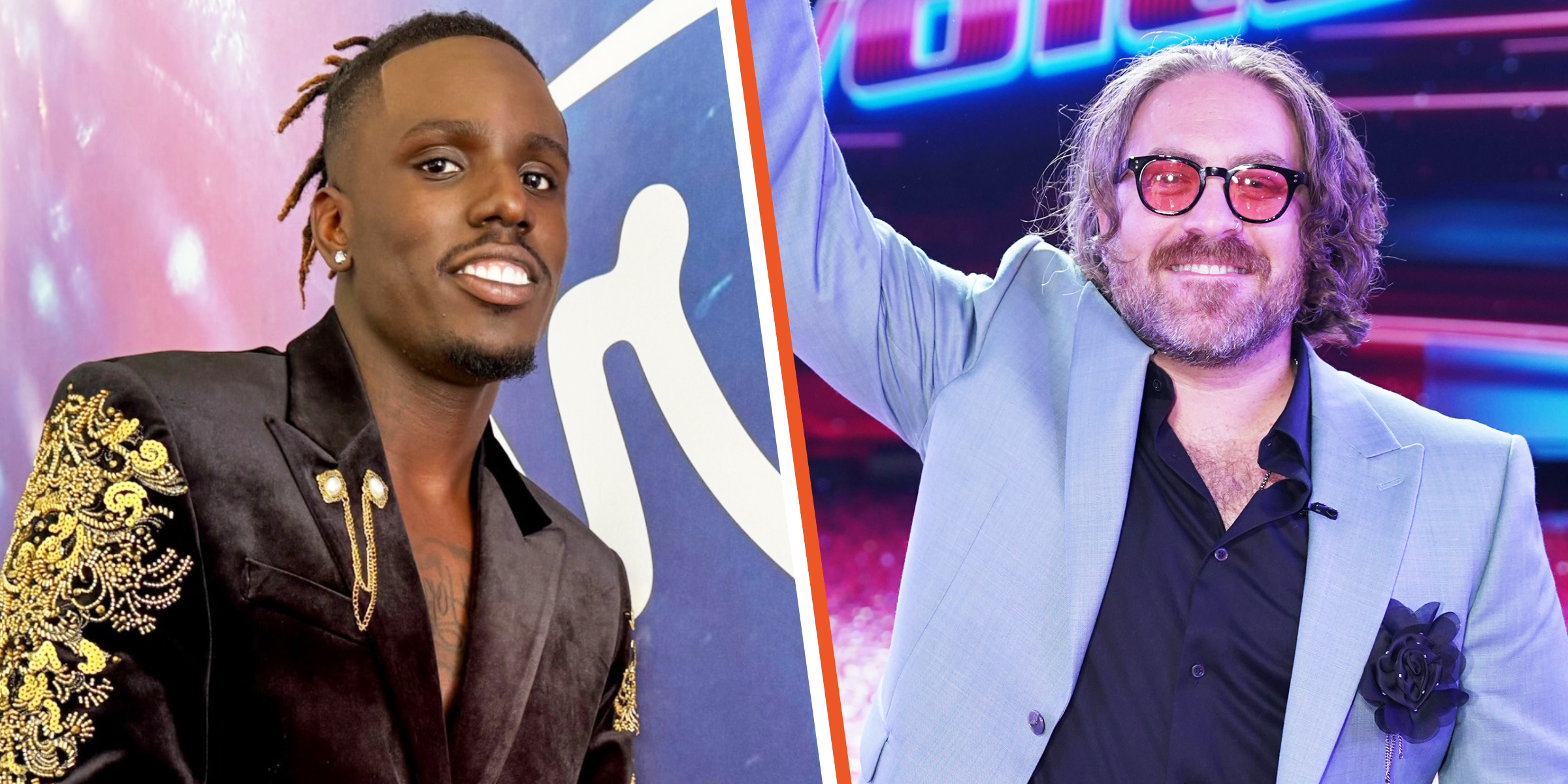 "American Idol" Season 23 winner Jamal Roberts | "The Voice" Season 27 champion Adam David | Source: Facebook/AmericanIdol | Getty Images