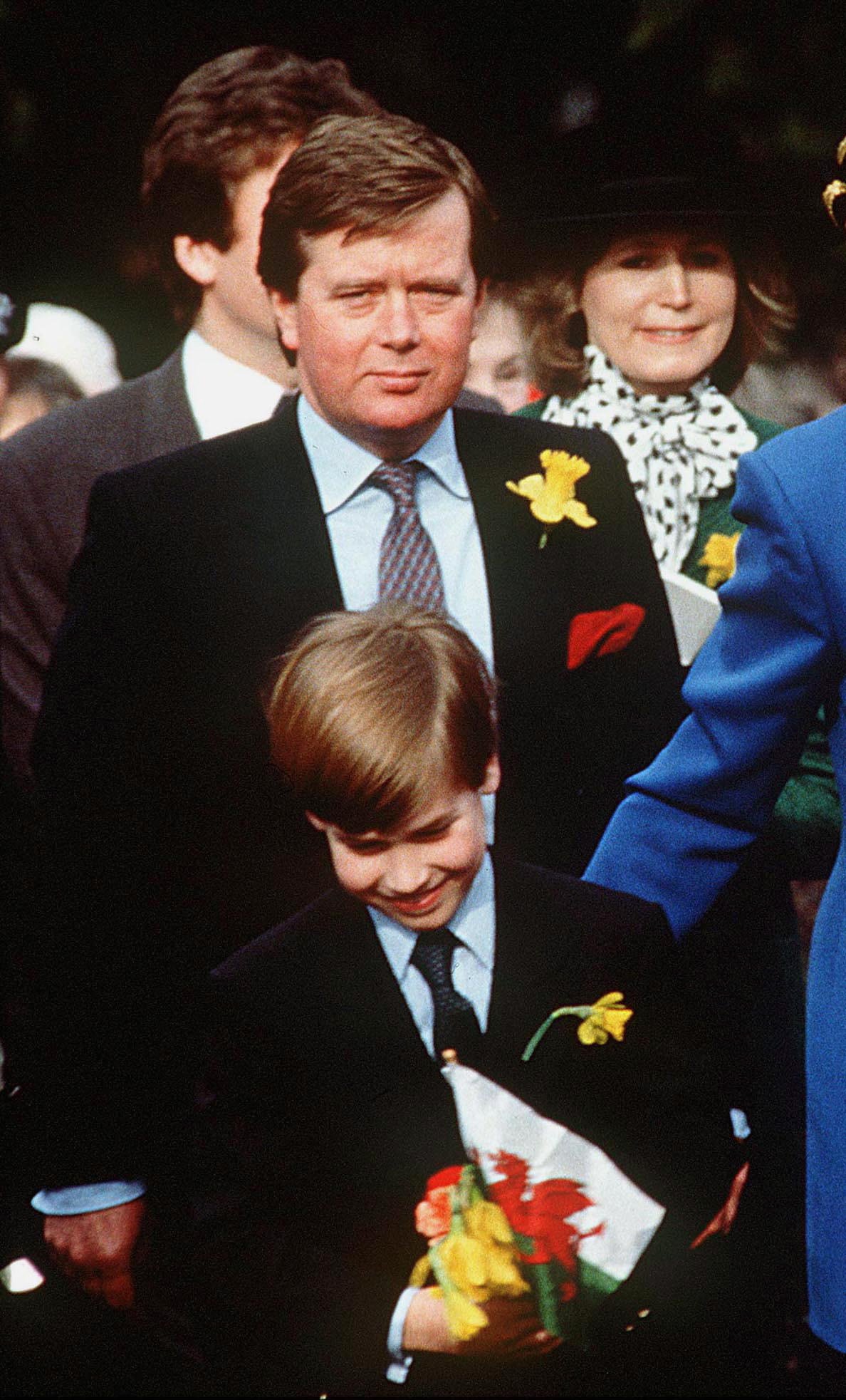 Princess Diana's bodyguard, Ken Wharfe, with her son, Prince William, during a visit to Wales, United Kingdom. | Source: Getty Images 