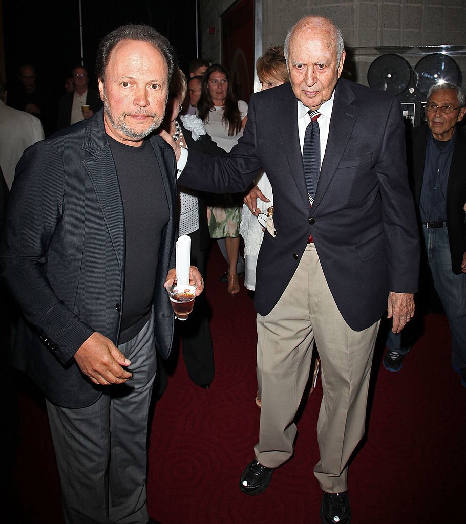 Billy Crystal and Carl Reiner attend pre-reception for "It's a Mad, Mad, Mad, Mad World" at AMPAS Samuel Goldwyn Theater on July 9, 2012 in Beverly Hills, California | Photo: Getty Images