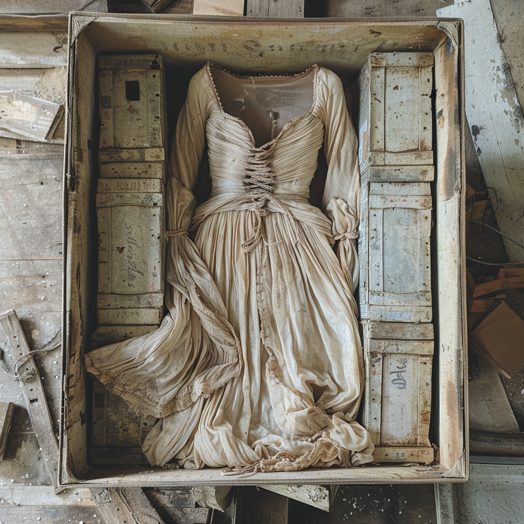 Old ballet dress in a box | Source: Midjourney