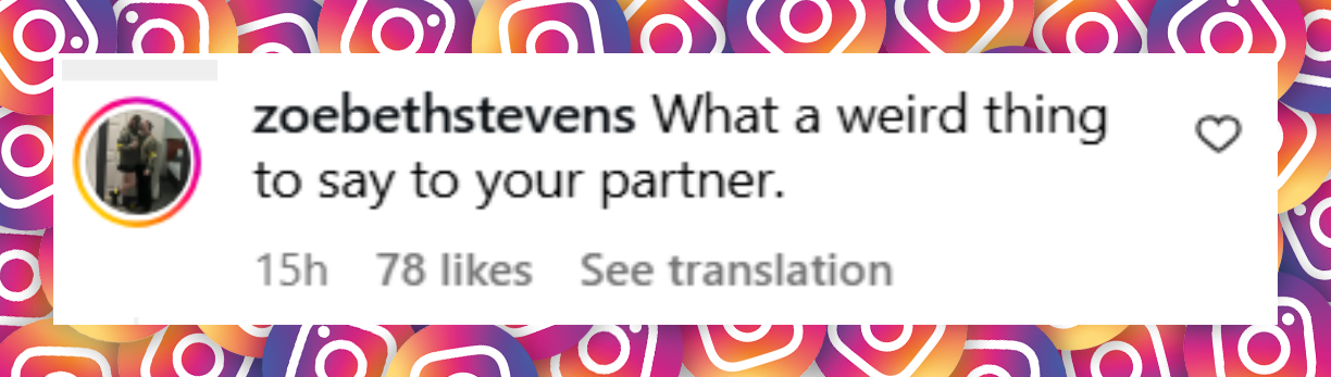 A netizen's comment about Kristen Bell's anniversary post, dated October 17, 2025 | Source: Instagram/kristenanniebell