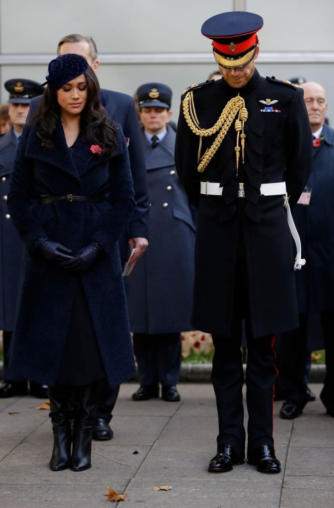 Meghan Markle and Prince Harry attend the 91st Field of Remembrance in London, England on November 7, 2019 | Photo: Getty Images