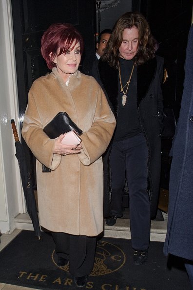 Sharon Osbourne and Ozzy Osbourne are seen leaving the Arts Club Mayfair on December 2, 2017 | Photo: Getty Images