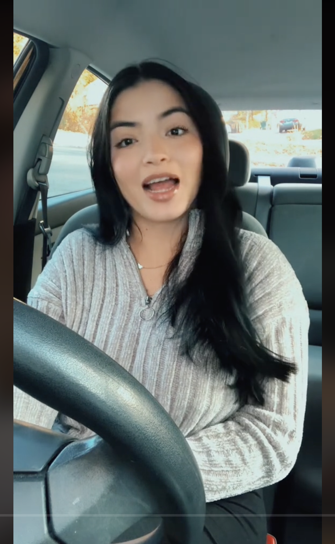TikToker @yourstruly_lv narrating her shocking story in a video dated November 11, 2023 | Source: Source: TikTok/yourstruly_lv