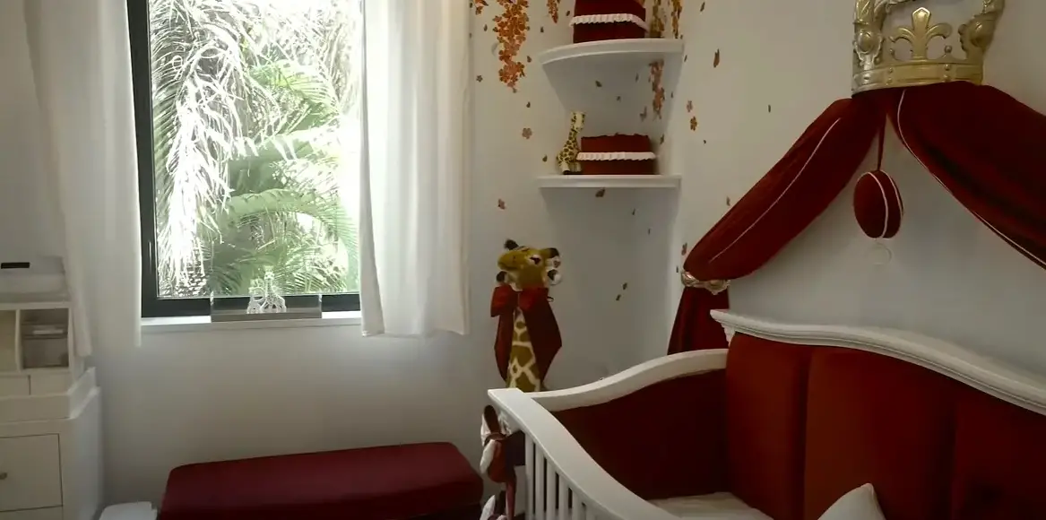 A photo showing an overview of Serena Williams' baby nursery | Source: YouTube@serenawilliams